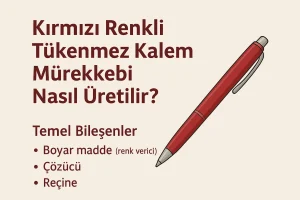 Kırmızı Renkli Tükenmez Kalem Mürekkebi Nasıl Üretilir?