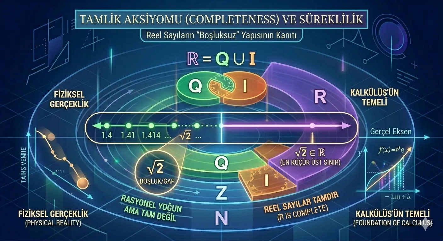 Analizin Kalbi: Tamlık Aksiyomu ve Süreklilik Mantığı