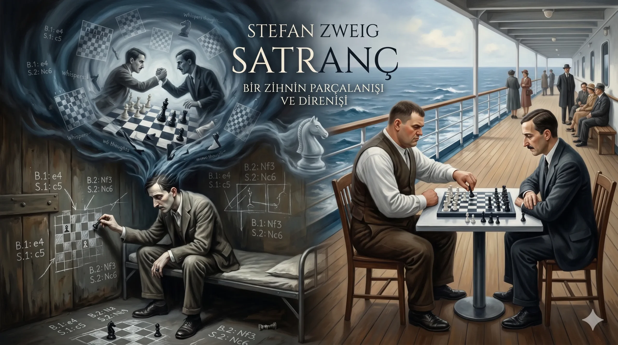 Stefan Zweig’ın Ölümsüz Eseri: Satranç – Bir Zihnin Parçalanışı ve Direnişi