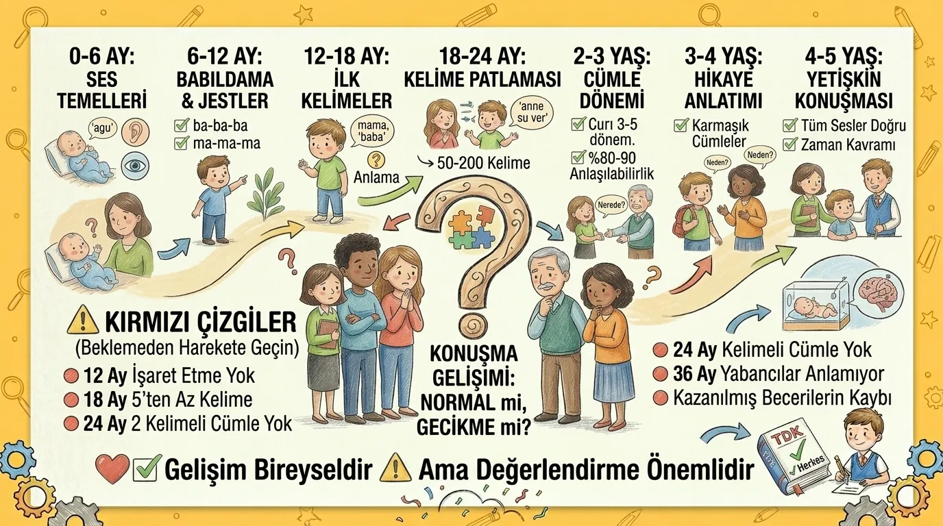 0-5 Yaş Konuşma Gelişimi: Normal mi, Gecikme mi?