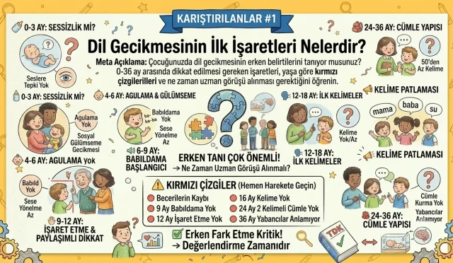 Dil Gecikmesinin İlk İşaretleri Nelerdir?