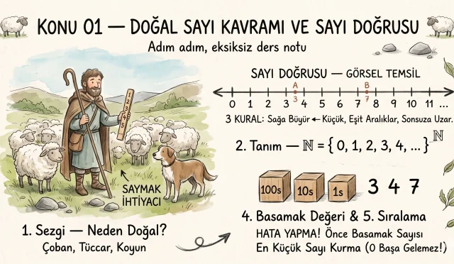 Doğal sayı kavramı ve sayı doğrusu