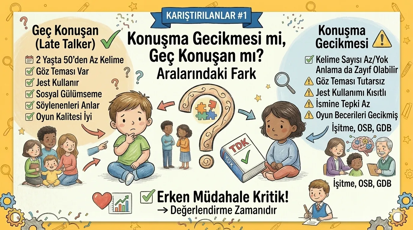 Konuşma Gecikmesi mi, Geç Konuşan mı? Aralarındaki Fark