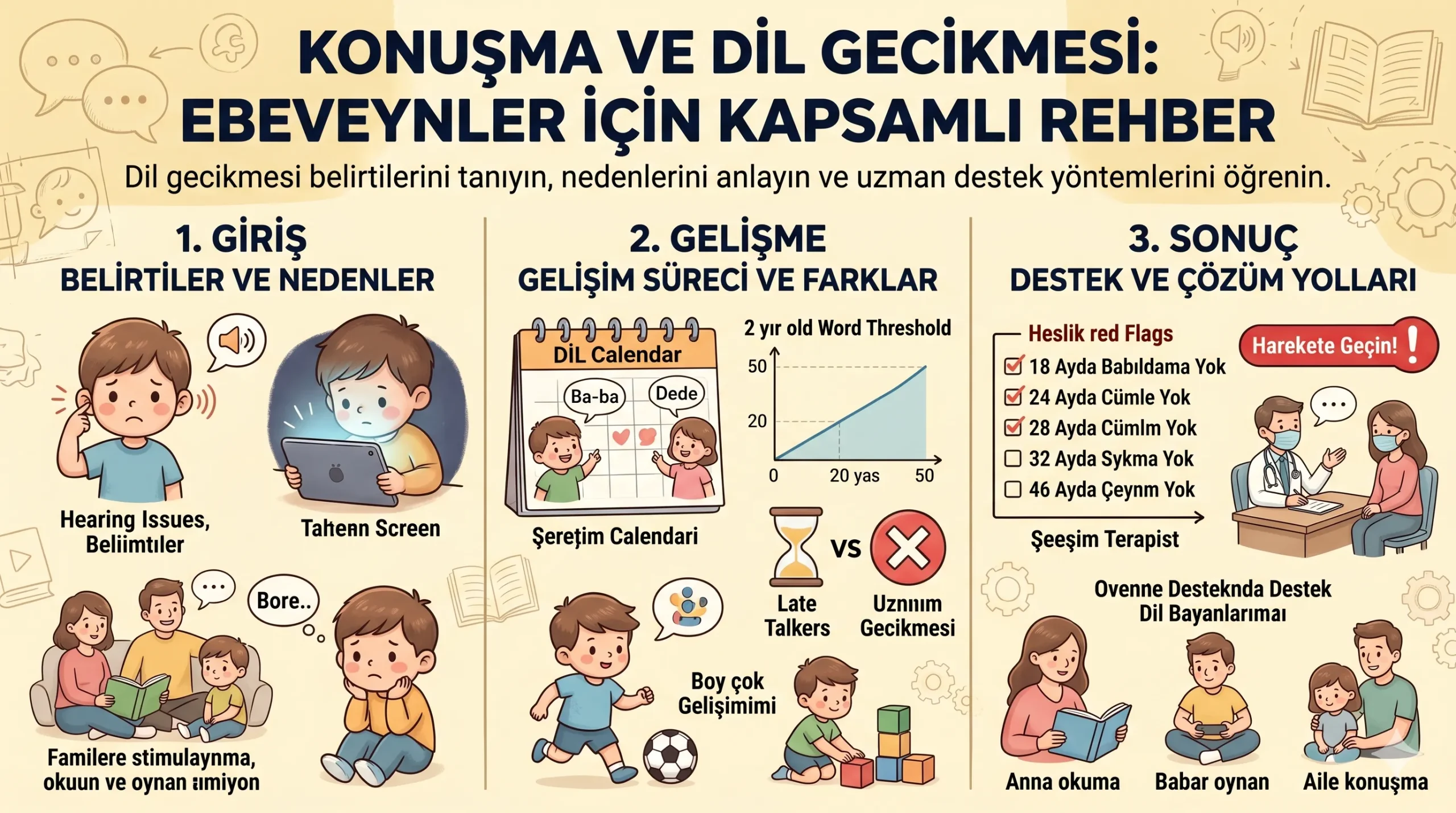 Konuşma ve Dil Gecikmesi: Ebeveynler İçin Kapsamlı Rehber