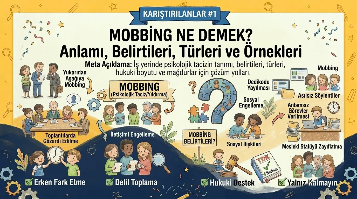 Mobbing Ne Demek? Anlamı, Belirtileri, Türleri ve Örnekleri