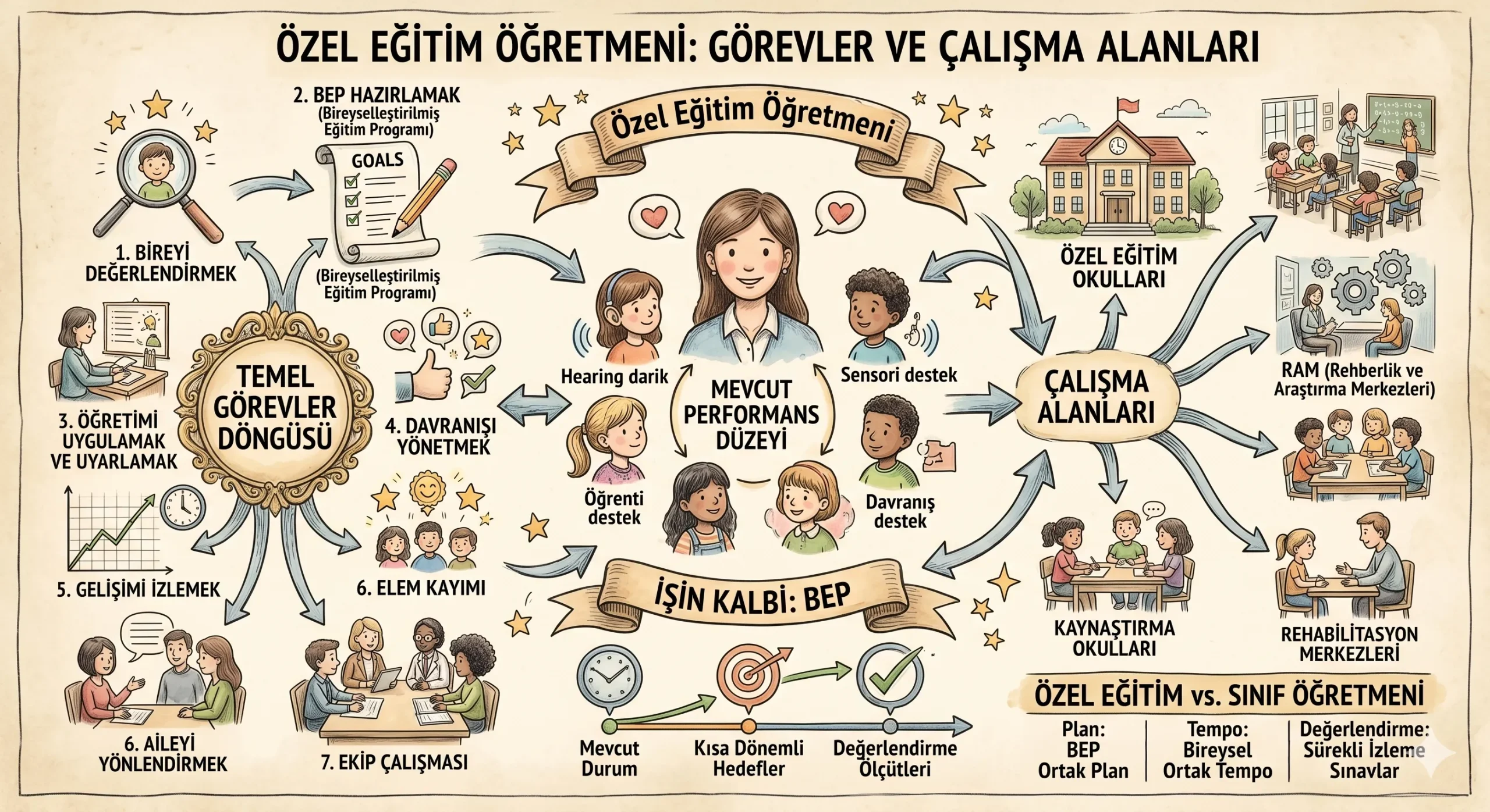 Özel Eğitim Öğretmeni Ne İş Yapar? Görevleri ve Çalışma Alanları