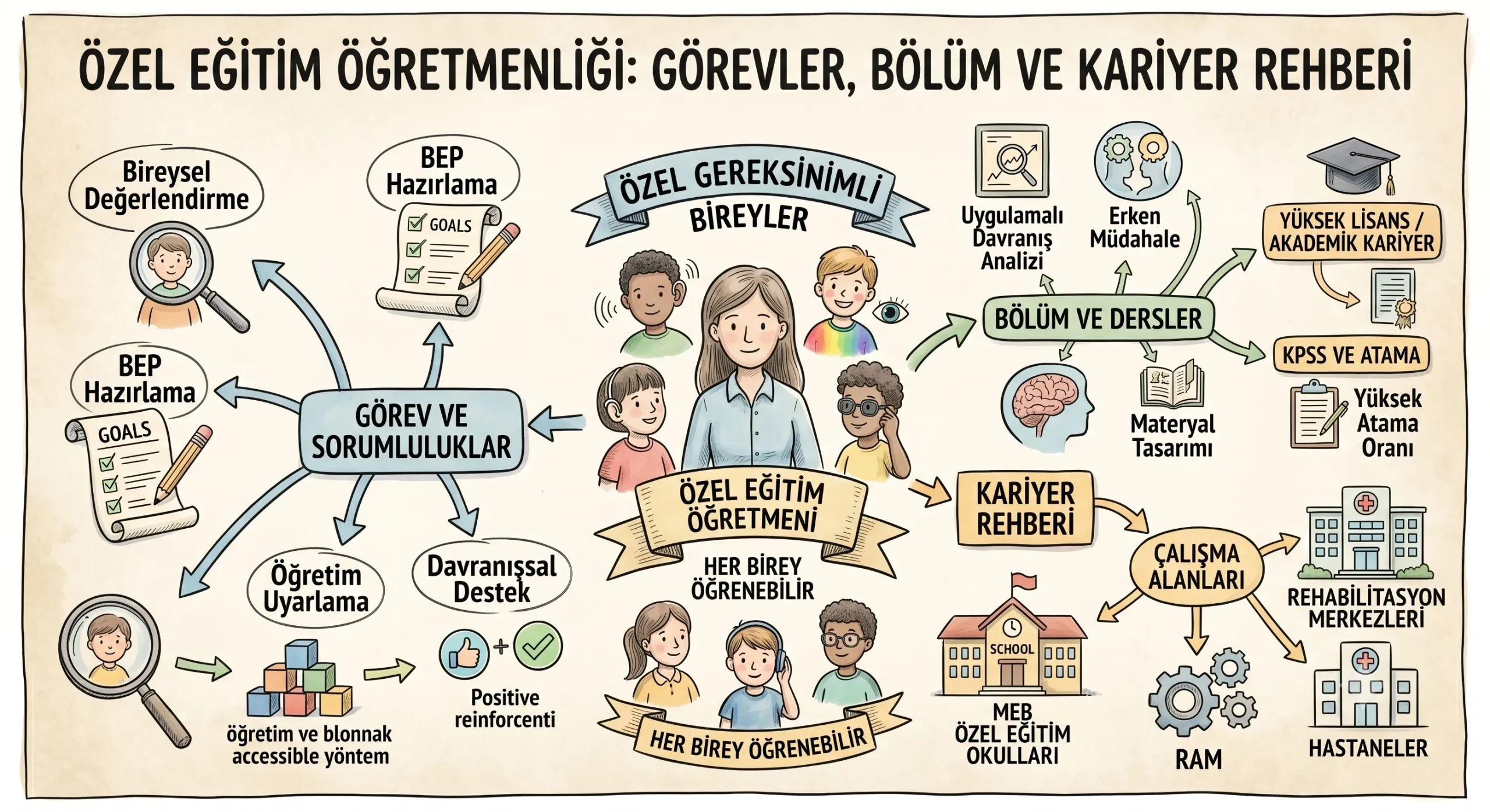 Özel Eğitim Öğretmenliği Nedir? Görevleri, Bölümü ve Kariyer Rehberi