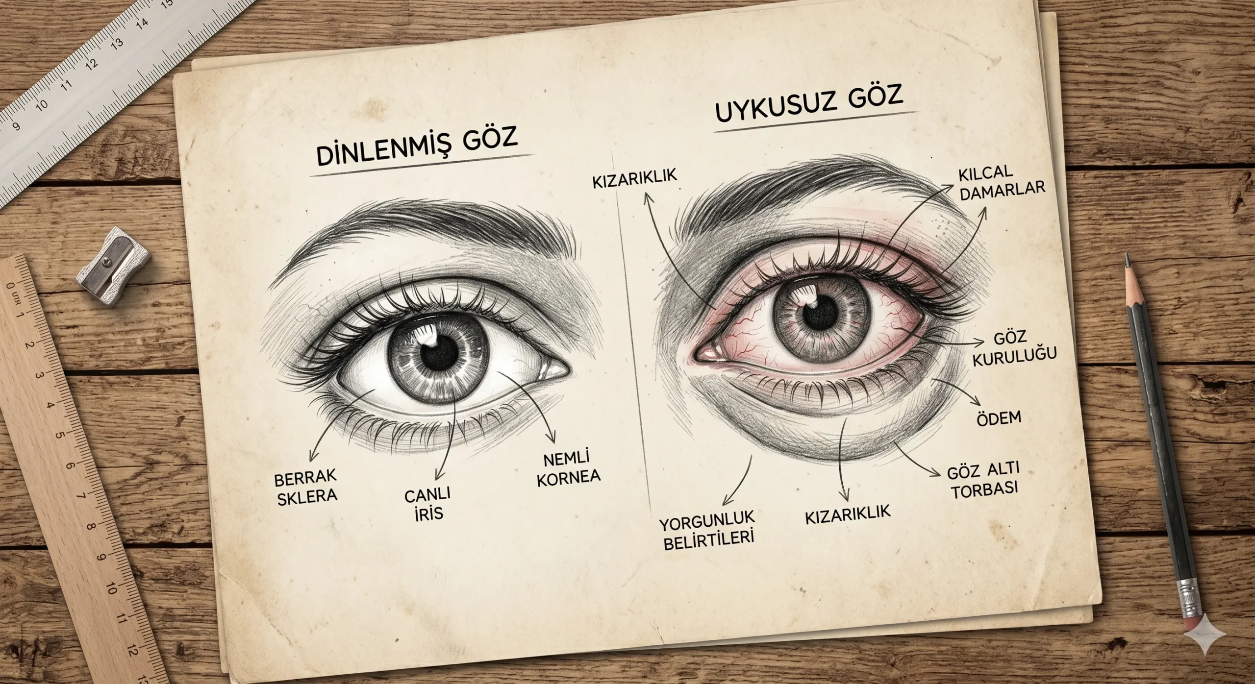 Uykusuz Kalınca Gözler Neden Kızarır ve Şişer? Uykunun Göz Sağlığına Etkisi